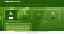 Desktop Screenshot of bioarmonbeauty.com