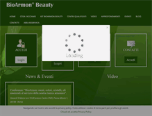 Tablet Screenshot of bioarmonbeauty.com